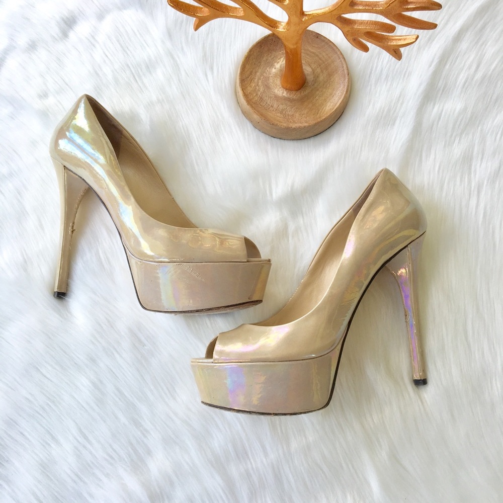 B Brian Atwood Open Toe Heals Size 7 1/2 - Picture 8 of 8